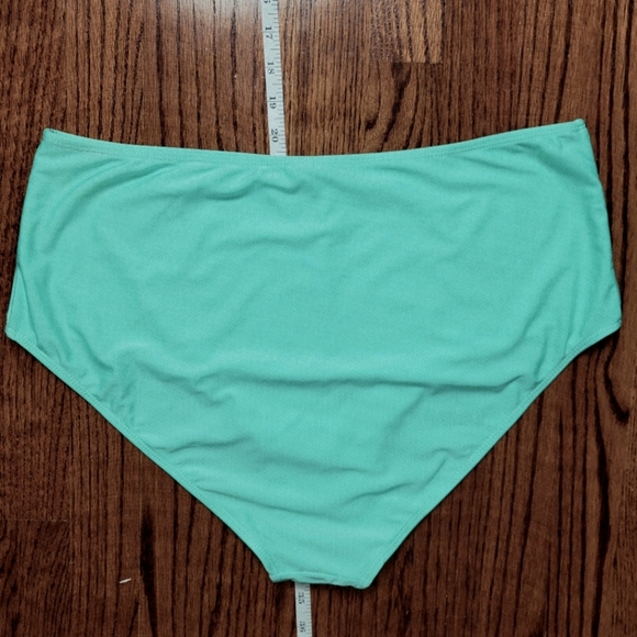2/$10 Shein Size 2X Aqua High-Waisted Bikini Bottoms - Picture 2 of 5